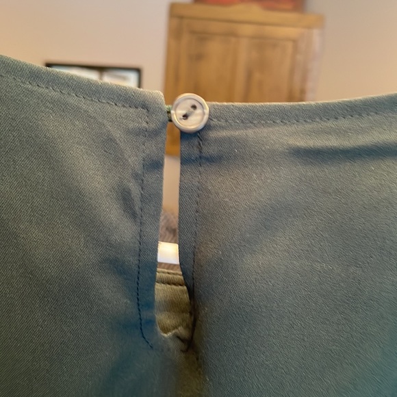 Sun dress. Dark green. Long length. Like new. - Picture 3 of 4